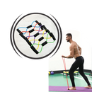 Faixa de resistência Tomfoto com alças e design em figura 8 para exercícios físicos e fortalecimento muscular.