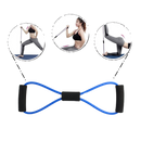 Faixa de resistência com alças Tomfoto, ideal para exercícios físicos, em formato de oito, com pegadores para maior conforto.