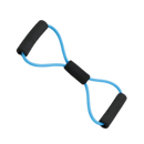 Faixa de resistência com alças da marca Tomfoto, usada para exercícios físicos, azul, com alças ergonômicas.