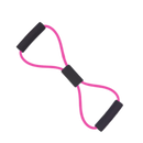 Faixa de resistência pink com alças da marca Tomfoto, ideal para exercícios físicos e treino de força.