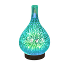 Difusor de óleos essenciais em formato de vaso com padrão de fogos de artifício, estilo de decoração para ambientes internos.