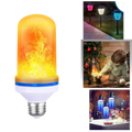 Lâmpada de chama de LED cintilante da Aktudy, luminária de ambiente com efeito de chama tremulante e luz suave.