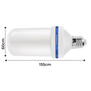 Lâmpada de vela LED cintilante da Aktudy, luminária de ambiente com efeito de chama que pisca suavemente em um ambiente aconchegante.