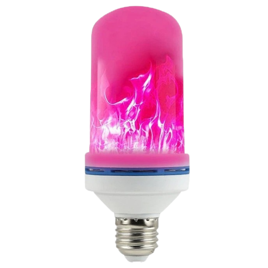Lâmpada de chama LED cintilante vermelha da Aktudy, luminária de ambiente com efeito de chama flamejante e luz suave.