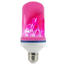 Lâmpada de chama LED cintilante vermelha da Aktudy, luminária de ambiente com efeito de chama flamejante e luz suave.