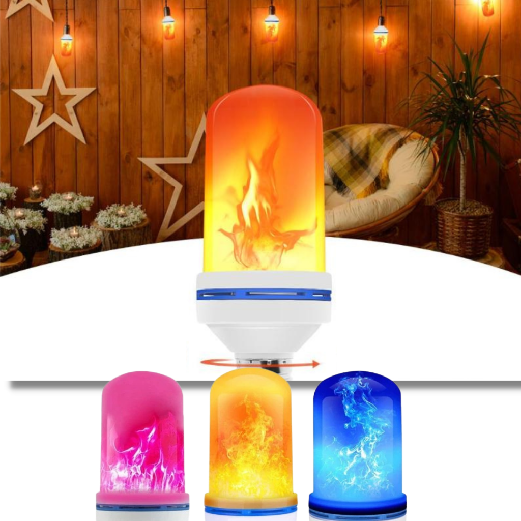 Lâmpada de vela LED com chama tremulante realista, iluminação quente para ambientes aconchegantes, marca Aktudy