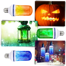 Lâmpada de chama LED cintilante da Aktudy, efeito de chama trêmula para iluminação decorativa e ambiente aconchegante.