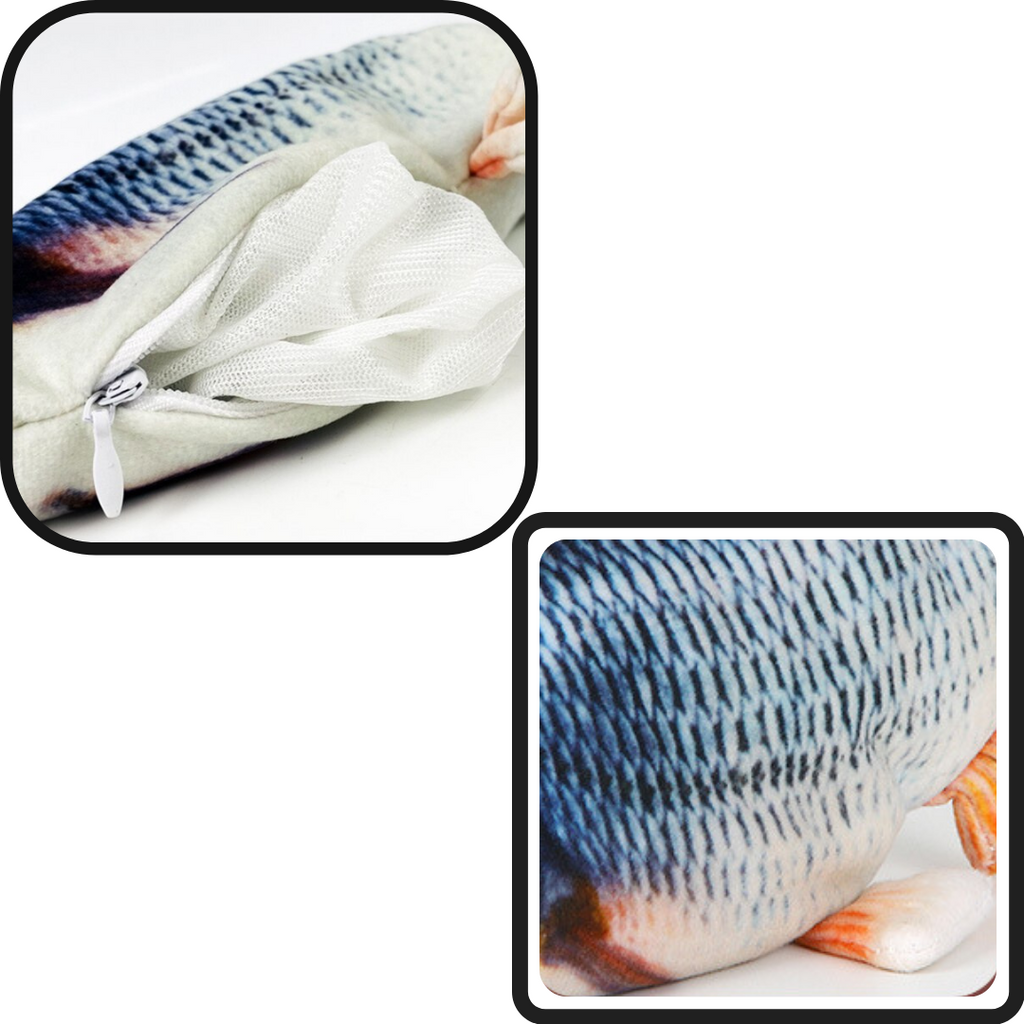 Brinquedo de peixe macio para gatos, acessório para felinos da marca Cn, com formato de peixe que encanta gatos.