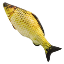 Brinquedo peixe amarelo para gatos, acessório de entretenimento da marca Cn, com formato de peixe que balança.