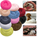 Cama de pelúcia em forma de donut para pets, confortável e macia, da marca Aobuchunpin, ideal para o descanso do seu animal de estimação.