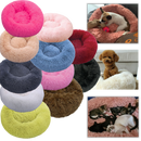 Cama de pelúcia em forma de donut para pets, confortável e macia, da marca Aobuchunpin, ideal para o descanso do seu animal de estimação.