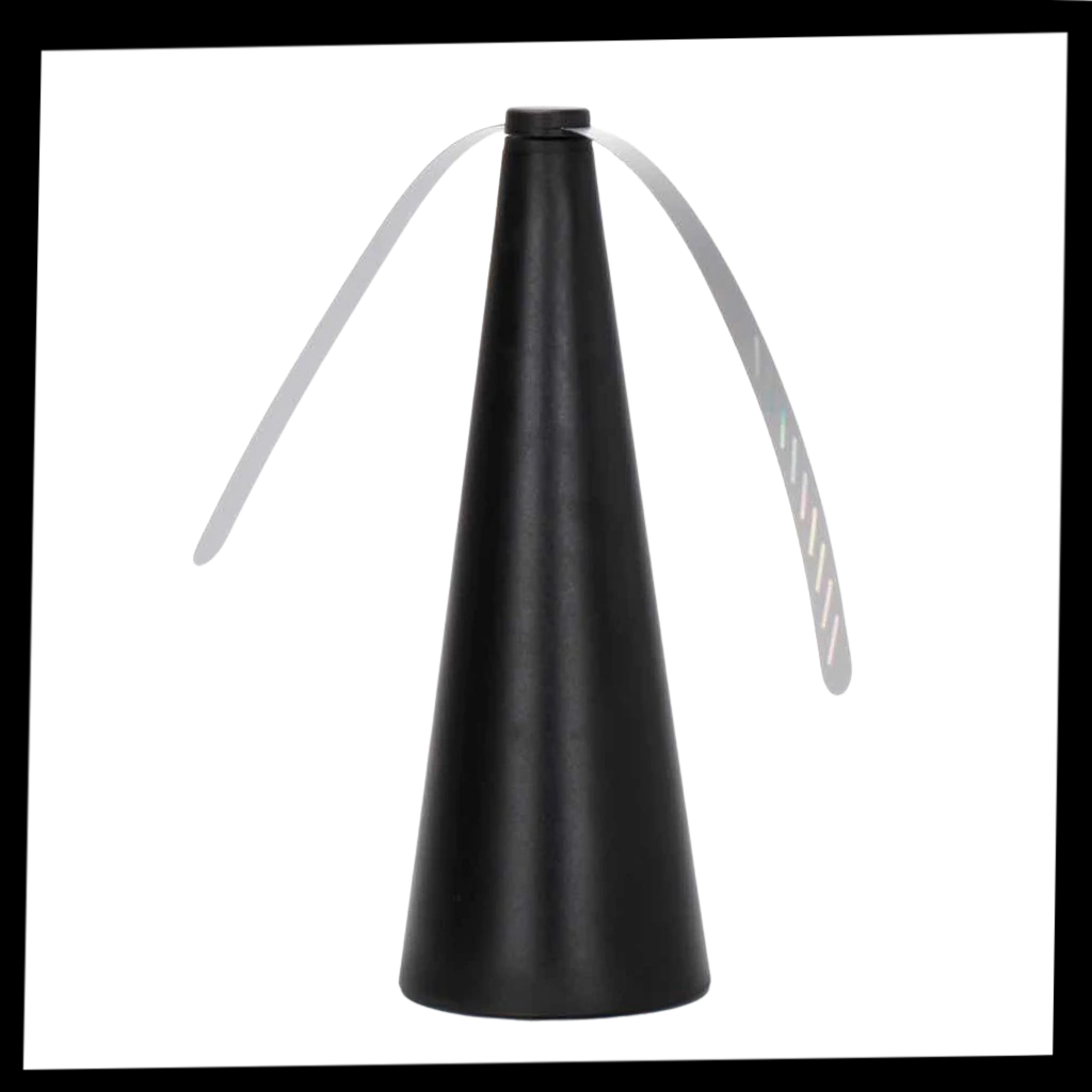 Ventilador anti-moscas da Snorda para desinsetização, com design compacto e eficiente na repelência de insetos voadores.