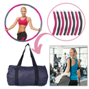 Cerceau de fitness rembourré e ajustável da Barka Ave, brinquedo esportivo para exercícios de cintura e core.