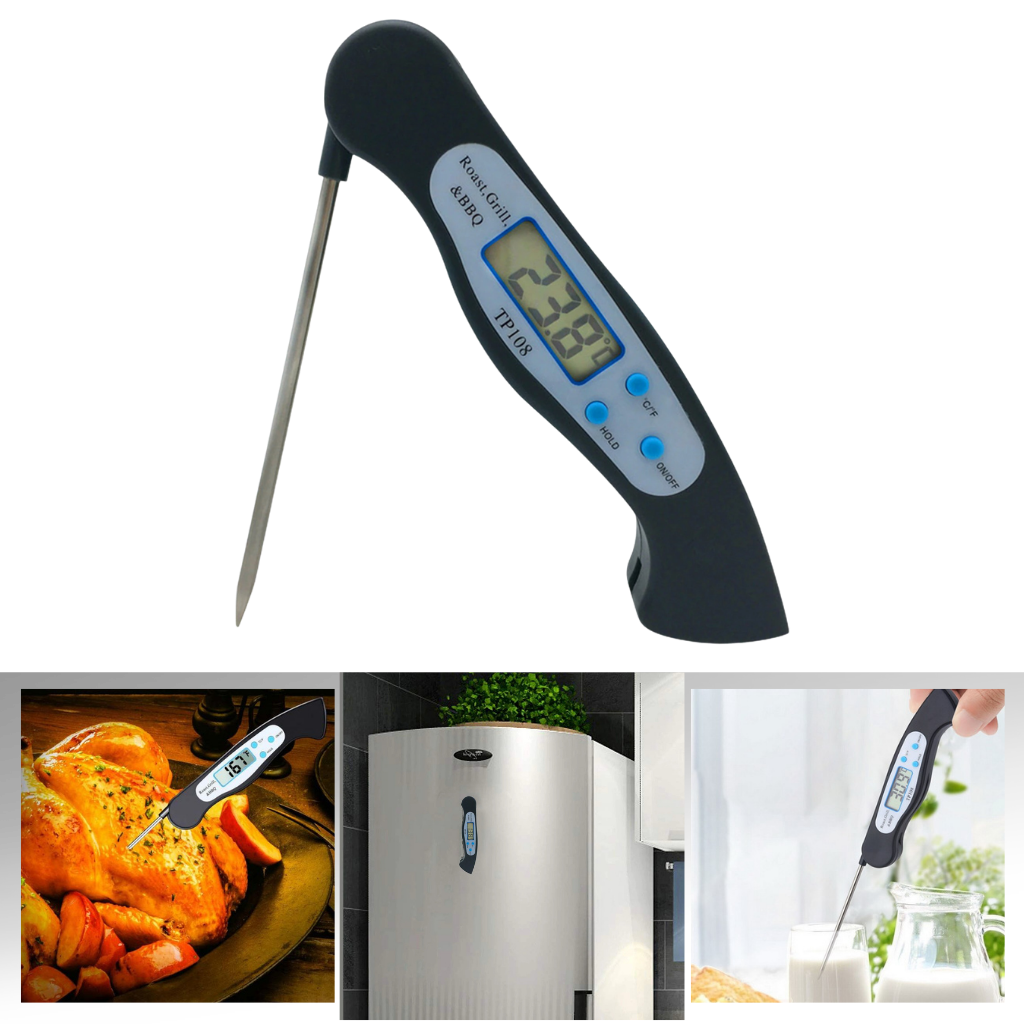 Termômetro alimentar digital dobrável Bakeey, leitura instantânea, utensílios de cozinha para verificar temperatura de alimentos