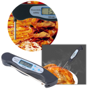 Termômetro alimentar digital dobrável Bakeey para leitura rápida, ideal para carnes e vegetais em utensílios de cozinha.