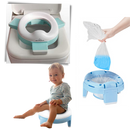 Assento de potty dobrável 3 em 1 para crianças da Baby Trend, com design compacto e fácil de transportar.
