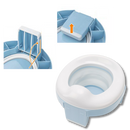 Assento de vaso sanitário dobrável resistente para crianças da Baby Trend, ideal para uso infantil e fácil de transportar.