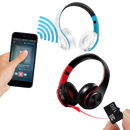 Fone de ouvido Bluetooth dobrável Desxz, tecnologia avançada, componentes de áudio com design portátil e ajustável.