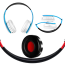 Fone de ouvido Bluetooth dobrável Desxz, componentes de áudio portáteis e confortáveis em design compacto e leve.