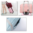 Saco de viagem dobrável Dupashio com bolso externo, saco polochon leve e prático para viagens.