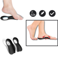 Solas ortopédicas Btguy para pés chatos, suporte para o arco do pé, em material confortável e ajustável para cuidado dos pés.