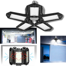 Luminária de garagem Jocestyle com 5 painéis dobráveis, iluminação eficiente para ambientes de garagem.
