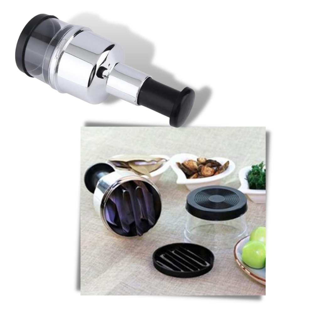 Cortador de alho em aço inoxidável da Lvoertuig, utensílio de cozinha para picar alho de forma prática e eficiente.