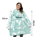 Blusa de meia-estação gigante com capuz da Jiamy, ideal para roupas de dormir e relaxar, em tecido confortável e macio.