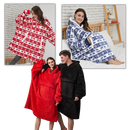 Casaco de cobertura gigante com capuz, roupa de dormir e relaxamento da marca Jiamy, veste todos os tamanhos, confortável e aconchegante.