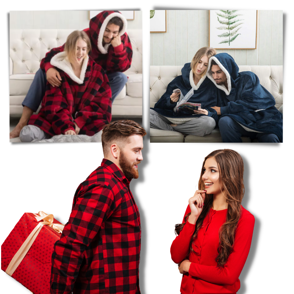 Pijama gigante com capuz Jiamy, roupa de conforto e relaxamento, tecido macio e confortável para dormir ou descansar.