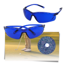 Óculos de busca de bolas de golfe Sharper Image, com lentes para localizar bolas de golfe em campo.