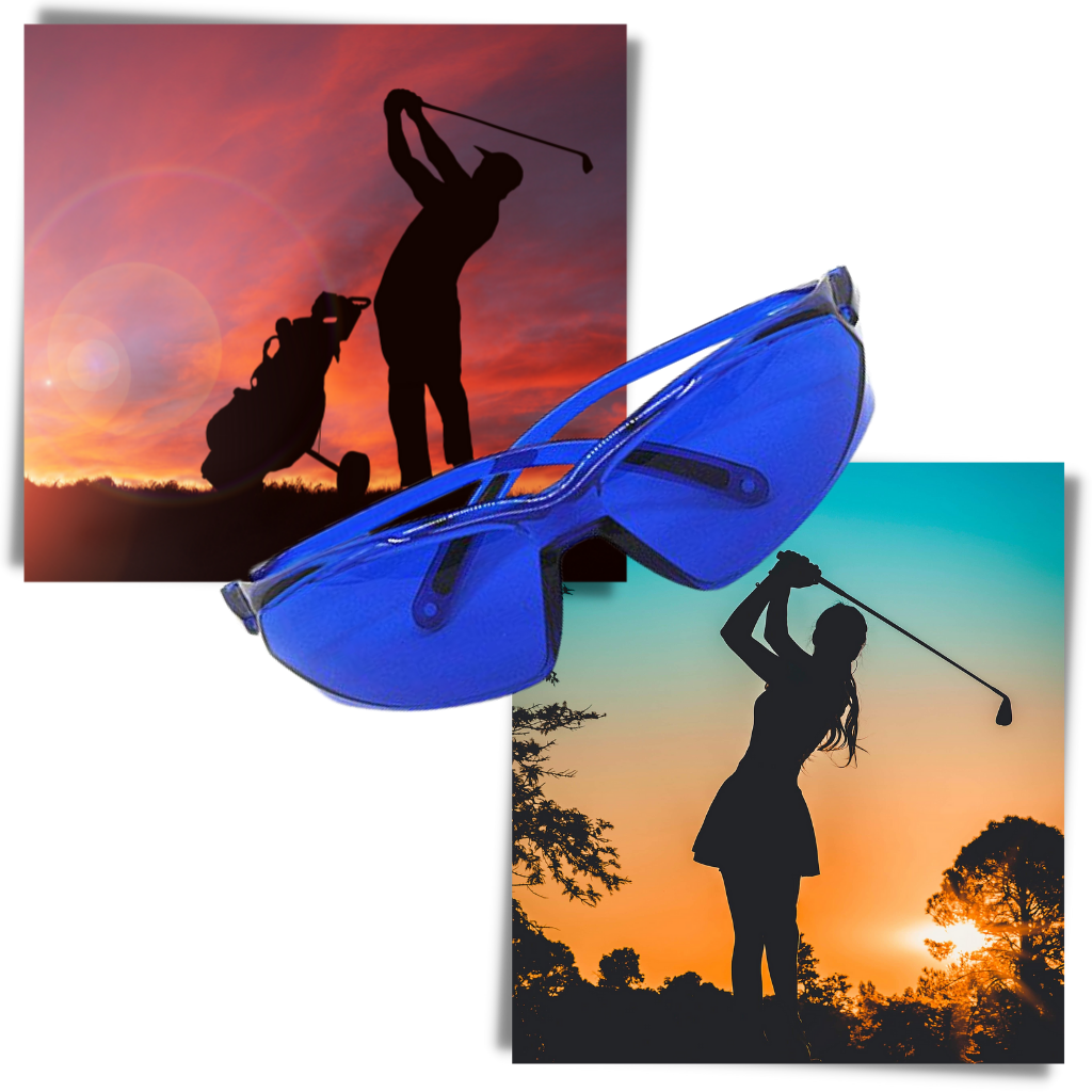 Óculos de busca de bolas de golfe Sharper Image unissex, ideal para localizar bolas de golfe com facilidade no campo.