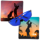 Óculos de busca de bolas de golfe Sharper Image unissex, ideal para localizar bolas de golfe com facilidade no campo.