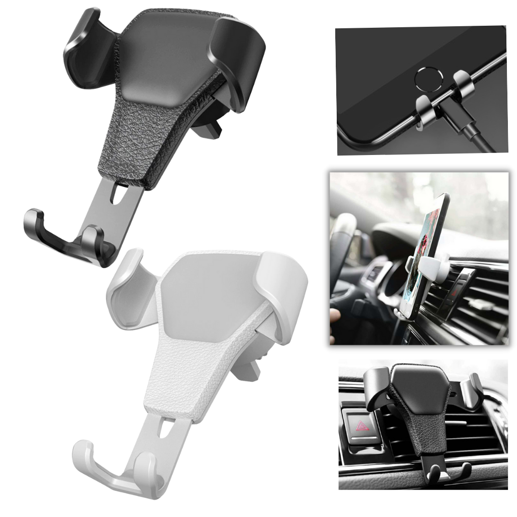 Suporte de telefone com uma mão da Shapeueng, suporte de indução por gravidade para smartphones.