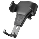Suporte de telefone de uma mão Shapeueng, suporte de indução por gravidade na cor preta, para fixar celular de forma segura.