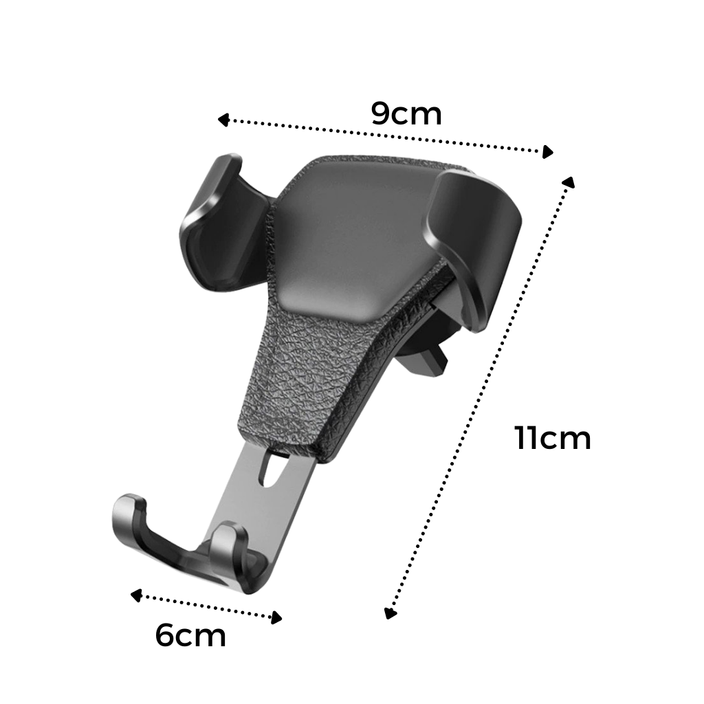 Suporte de telefone com abertura única da Shapeueng, suporte de telefone por indução de gravidade, compatível com vários smartphones.