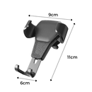 Suporte de telefone com abertura única da Shapeueng, suporte de telefone por indução de gravidade, compatível com vários smartphones.