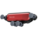 Suporte de telefone de carro por gravidade Coutlet, fixação automática, compatível com smartphones, em acabamento vermelho.