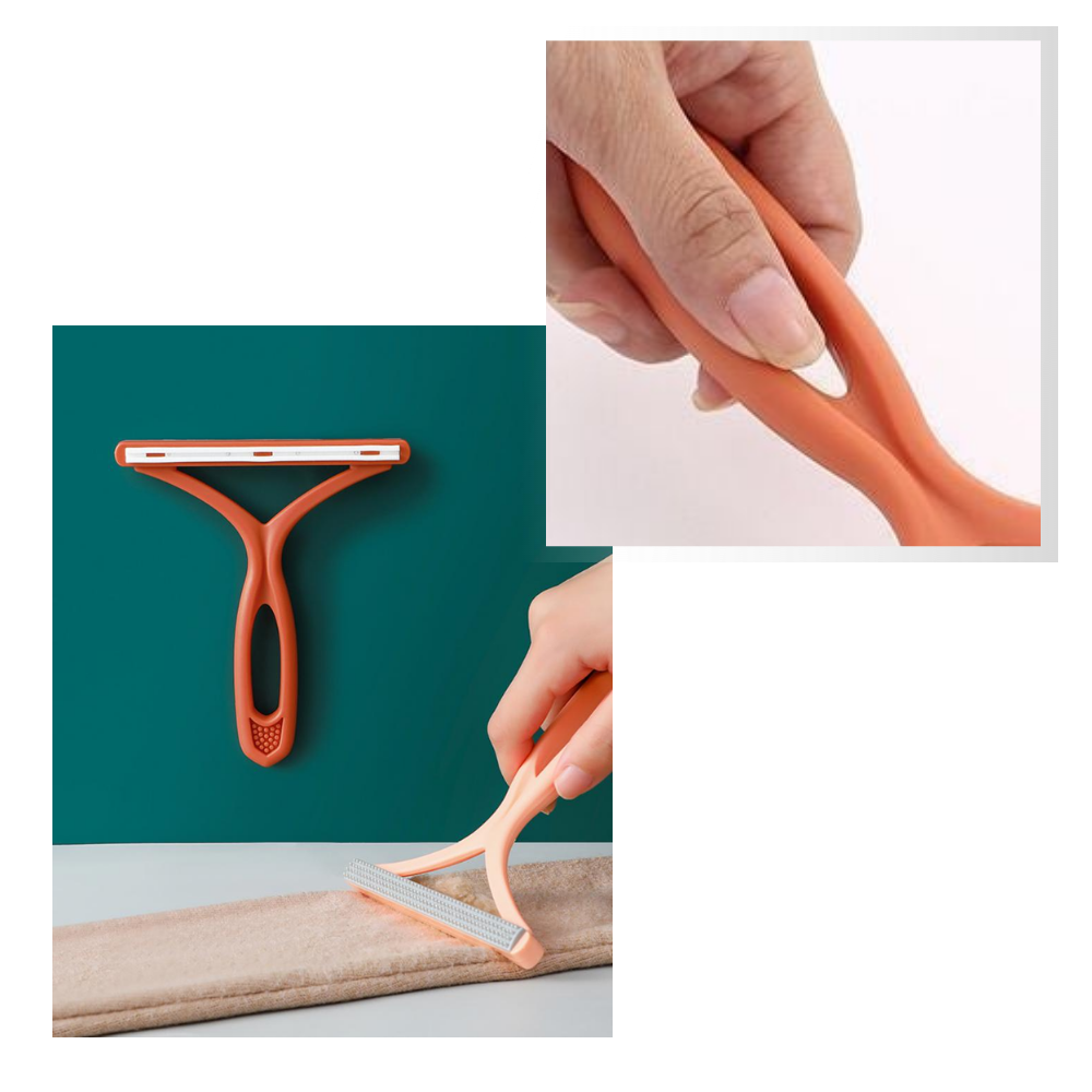 Remover de pelos manual Shenghuasg para roupas, duas peças de lâmina dupla face para eliminar bolinhas e pelos.