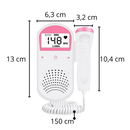 Monitor de ritmo cardíaco para bebê Eranpo, dispositivo de escuta para monitorar batimentos cardíacos infantis.