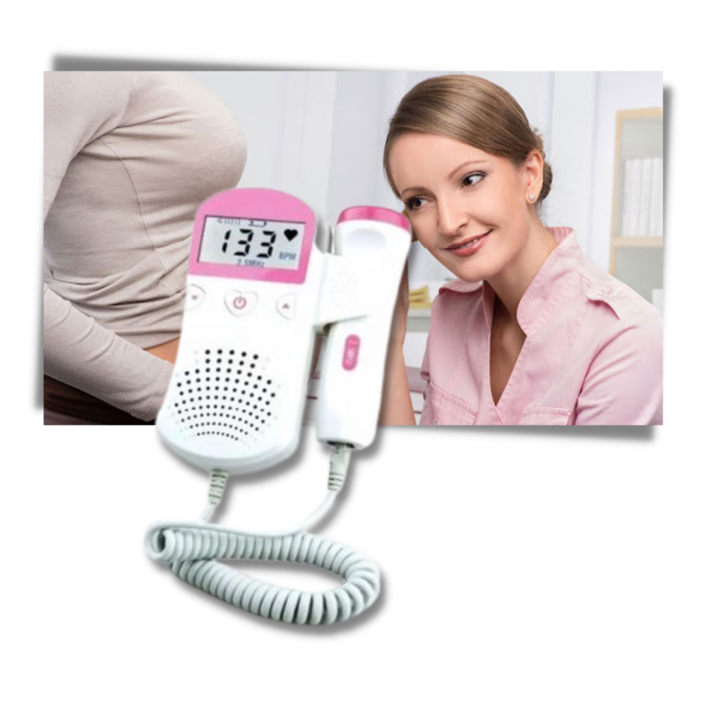 Monitor de ritmo cardíaco para bebês Eranpo, dispositivo de escuta para monitoramento do batimento cardíaco infantil.