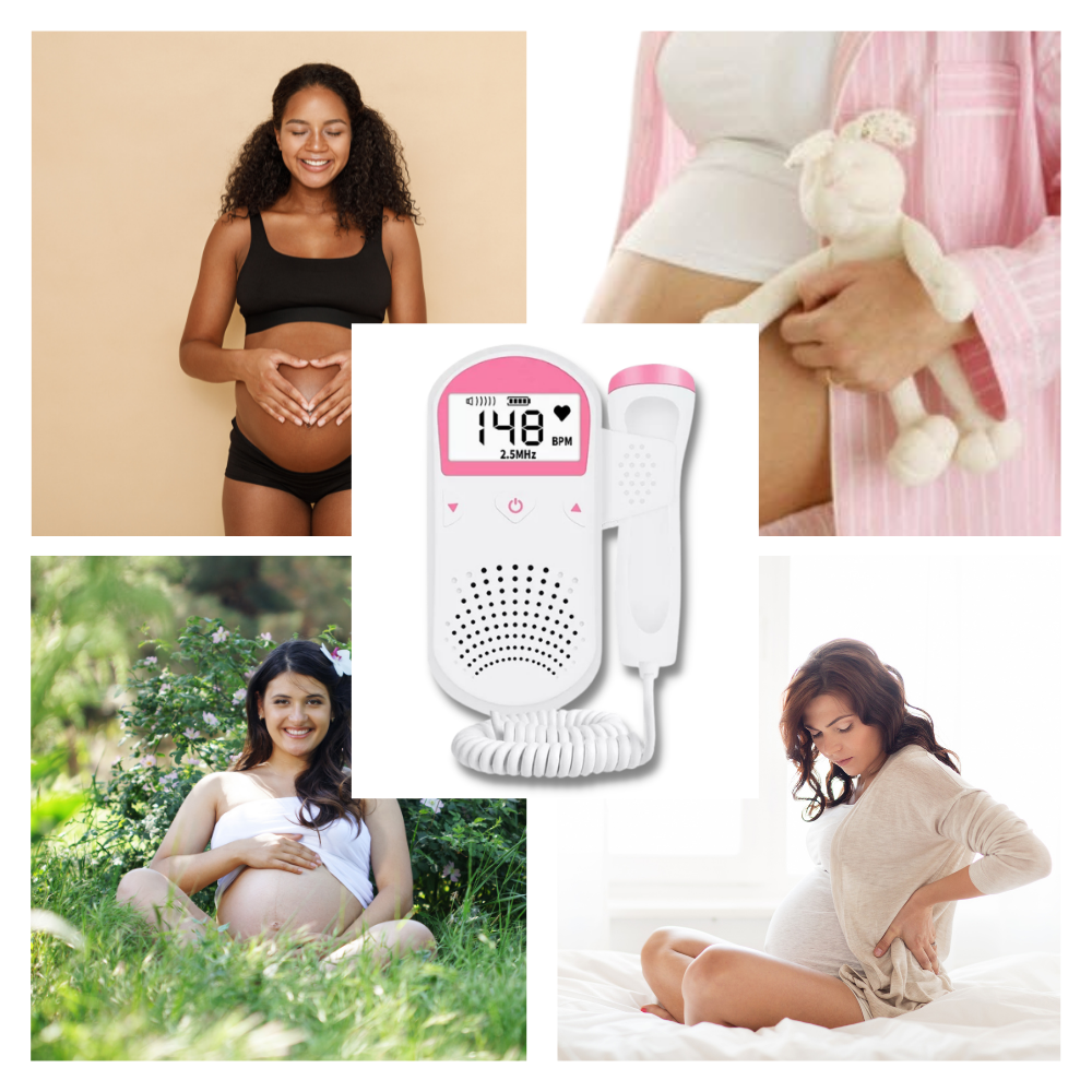 Monitor de ritmo cardíaco para bebê Eranpo, dispositivo de escuta para acompanhar batimentos cardíacos do bebê.