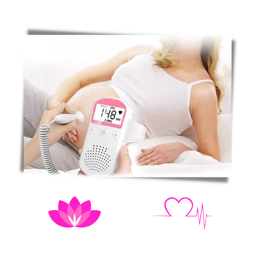 Monitor de ritmo cardíaco para bebê Eranpo, dispositivo de escuta para acompanhar batimentos cardíacos infantis.
