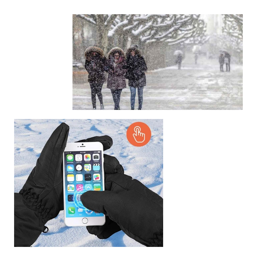 Luvas elétricas aquecidas de inverno da marca Genérico, com design para manter as mãos quentes em clima frio.