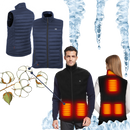 Colete aquecido unissex Lizxun de algodão, vestuário de exterior com design confortável e funcional para clima frio.