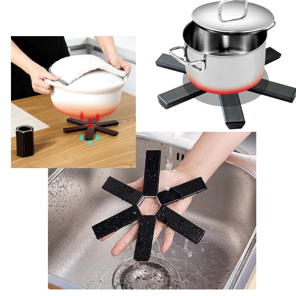 Revestimento de suporte de recipientes hexagonal, resistente ao calor, para utensílios de cozinha e pâtisserie da marca Huitaisann.