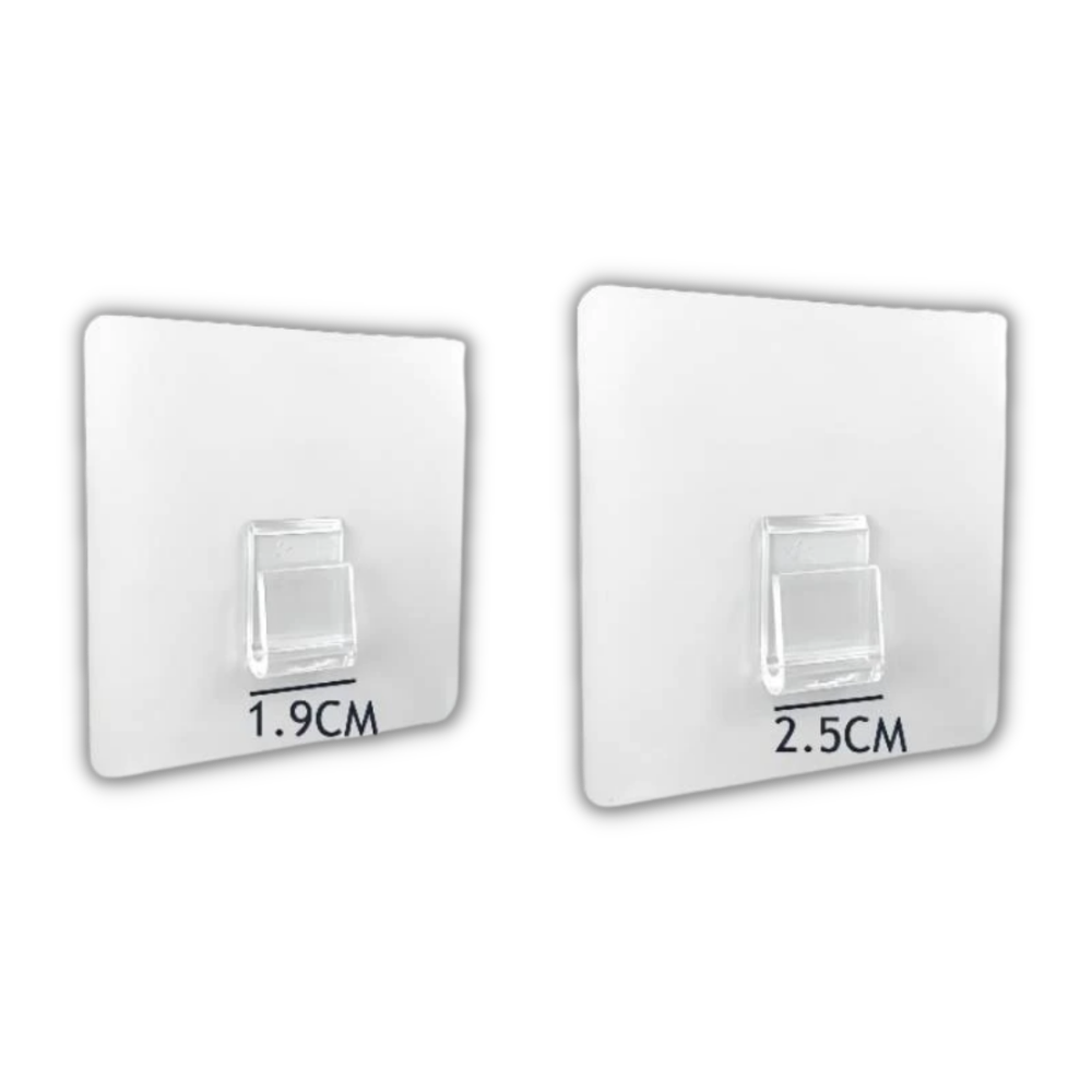 Conjunto de ganchos adesivos para parede da Kexpery, ideal para organização e armazenamento doméstico.