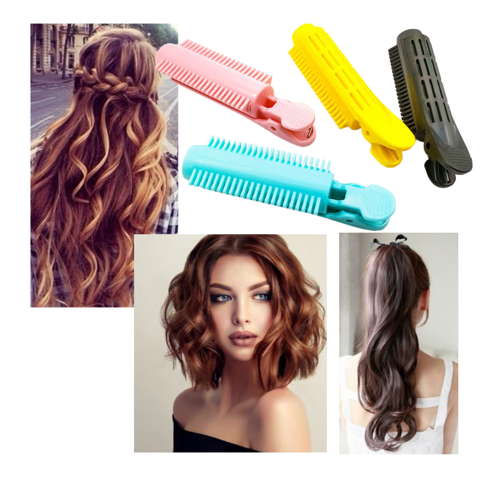 Conjunto de 4 pinças de volume para cabelo Xinhuaya, acessórios para modelar e dar volume aos fios.