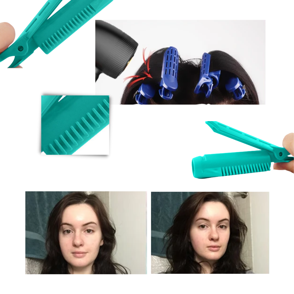 Conjunto de 4 grampos de volume para cabelo Xinhuaya, acessórios para aumentar o volume capilar de forma rápida e prática.