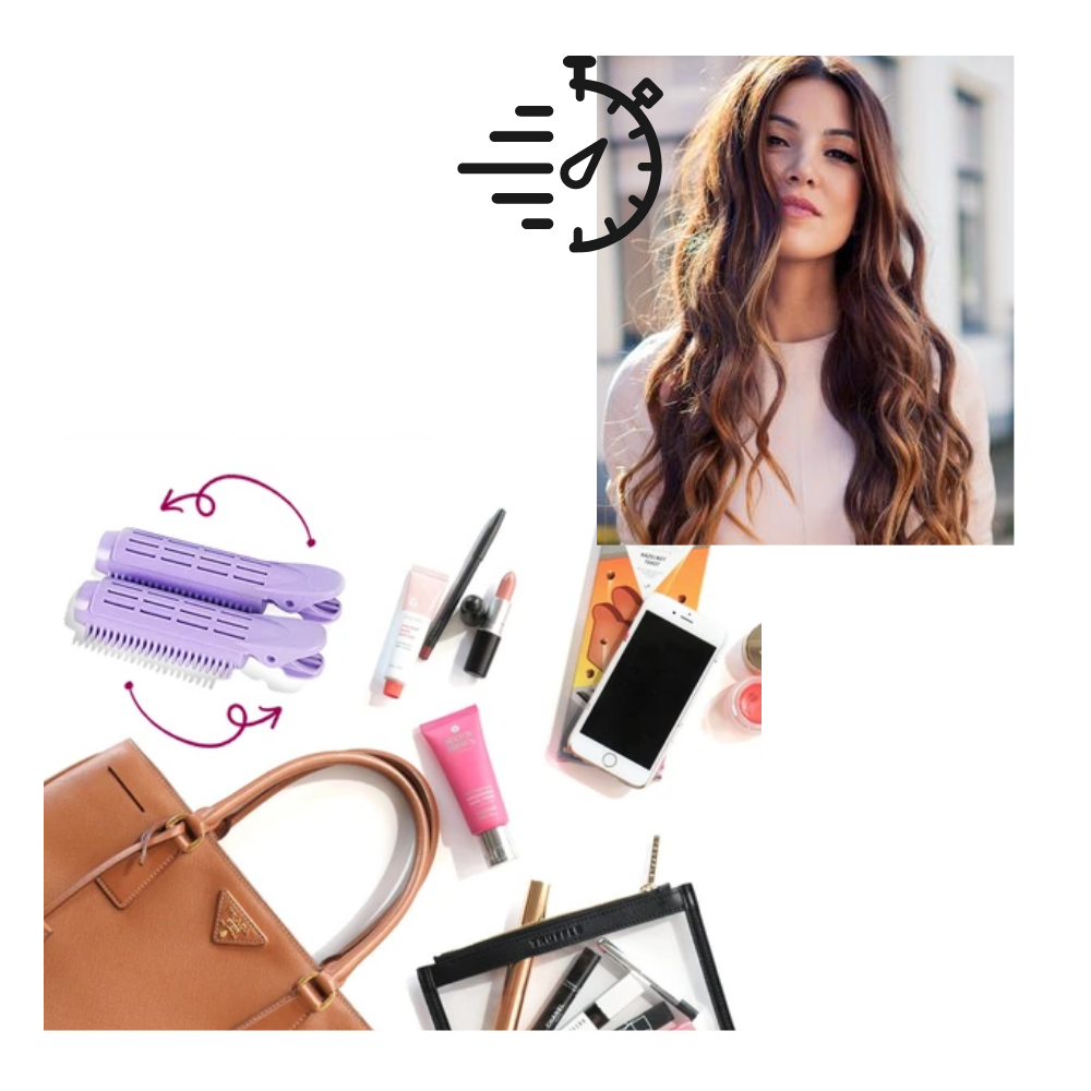 Conjunto de 4 presilhas de volumização instantânea para cabelo da Xinhuaya, acessório portátil para modelar penteados.